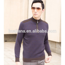 Кашемир 2017 дизайн мода мужская молния свитер